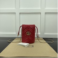 Replica Gucci GG Marmont mini bucket bag Red ‎575163