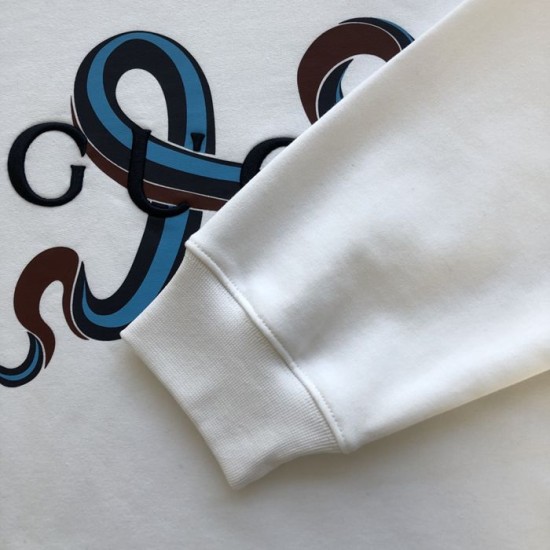 Gucci Printed cotton jersey T-shirt White