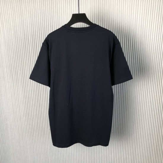 Gucci Printed medium cotton jersey T-shirt Navy