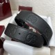 Gucci Wide belt with Interlocking G buckle Black