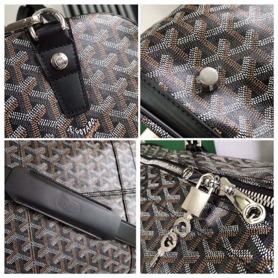 Replica Goyard Boston 50 Bag Black