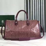 Goyard Boston 50 Bag Burgundy