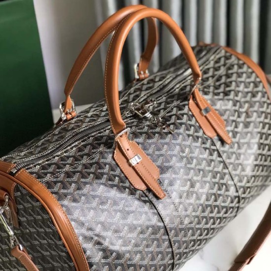 Goyard Boston 50 Bag Tan