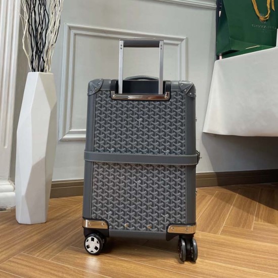 Replica Goyard Bourget PM Trolley Case Grey