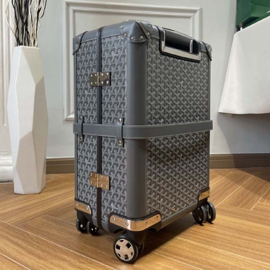 Replica Goyard Bourget PM Trolley Case Grey