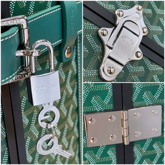 Goyard Bourget PM Trolley Case Green