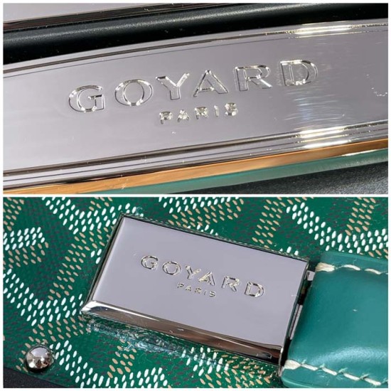 Replica Goyard Bourget PM Trolley Case Green