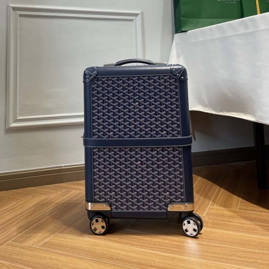 Replica Goyard Bourget PM Trolley Case Navy