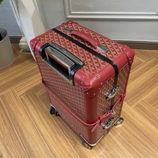 Replica Goyard Bourget PM Trolley Case Red