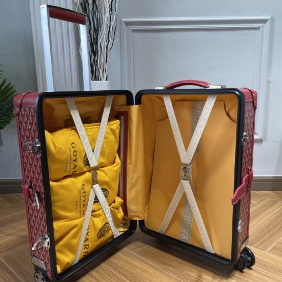 Replica Goyard Bourget PM Trolley Case Red