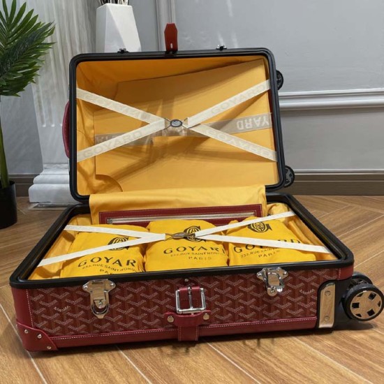 Replica Goyard Bourget PM Trolley Case Red