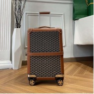 Goyard Bourget PM Trolley Case Tan