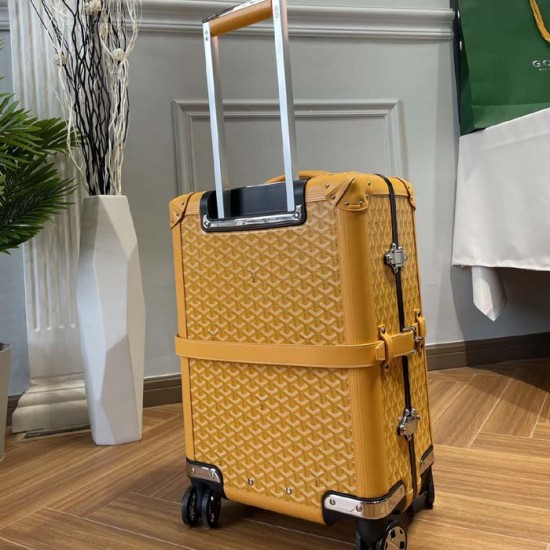 Replica Goyard Bourget PM Trolley Case Yellow