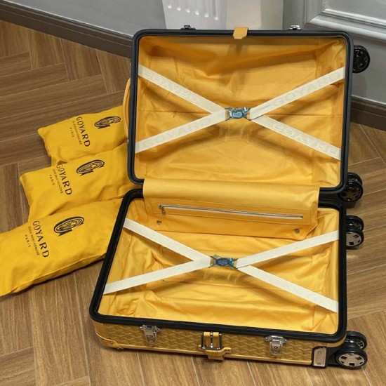 Replica Goyard Bourget PM Trolley Case Yellow