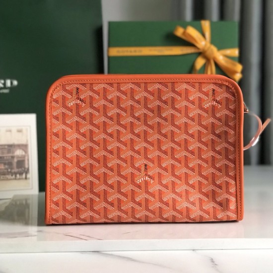 Replica Goyard Jouvence GM Toiletry Bag Orange