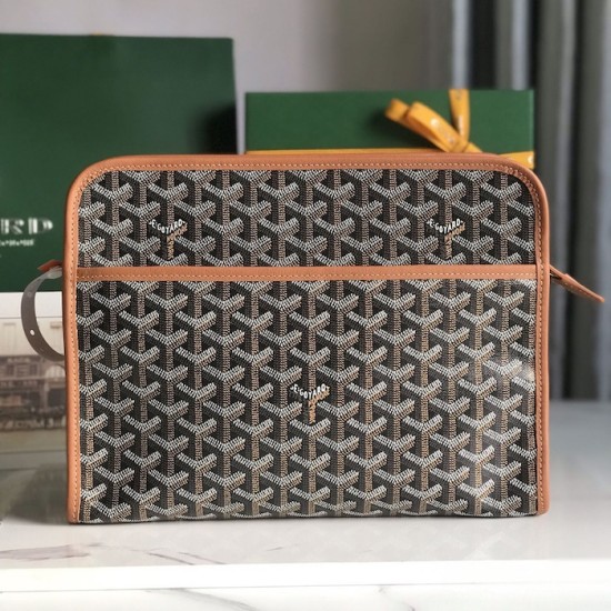 Replica Goyard Jouvence GM Toiletry Bag Tan