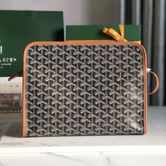 Replica Goyard Jouvence GM Toiletry Bag Tan