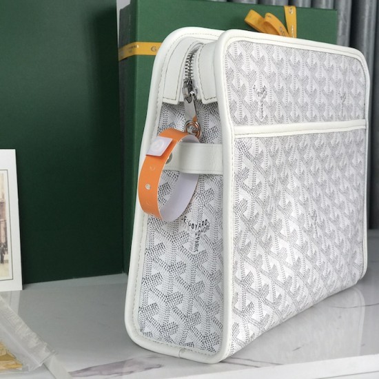 Replica Goyard Jouvence GM Toiletry Bag White