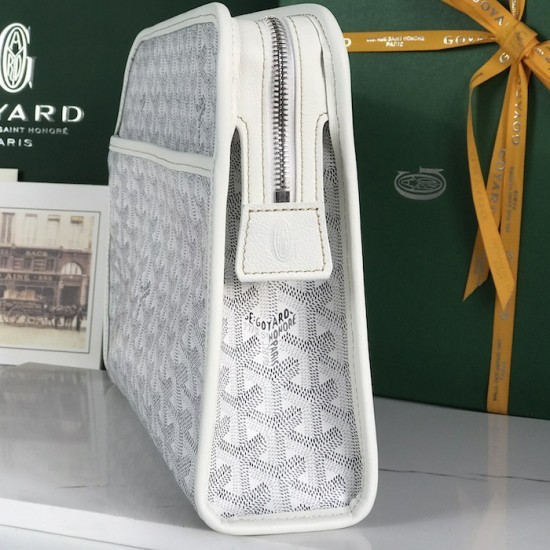 Replica Goyard Jouvence GM Toiletry Bag White