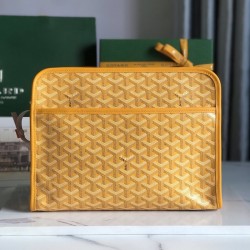 Replica Goyard Jouvence GM Toiletry Bag Yellow