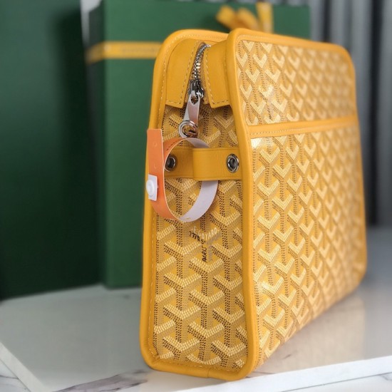 Replica Goyard Jouvence GM Toiletry Bag Yellow