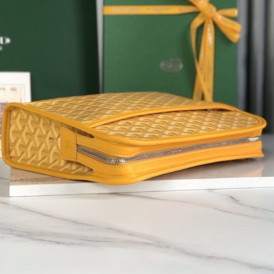 Replica Goyard Jouvence GM Toiletry Bag Yellow