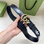 adidas x Gucci GG Marmont belt Black