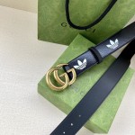 adidas x Gucci GG Marmont belt Black