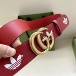 adidas x Gucci GG Marmont belt Red