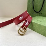 adidas x Gucci GG Marmont belt Red