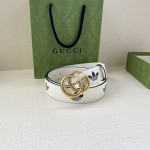 adidas x Gucci GG Marmont belt White