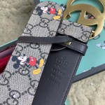 Disney x Gucci Supreme GG Canvas Belt with Double G buckle 