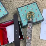 Disney x Gucci Supreme GG Canvas Belt with Double G buckle 