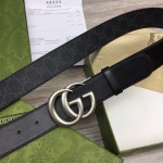 Gucci GG Marmont reversible belt Black