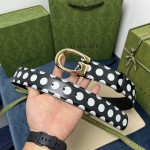 Gucci Polka-dot belt with G buckle ‎709954