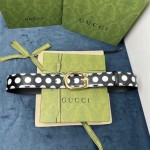 Gucci Polka-dot belt with G buckle ‎709954