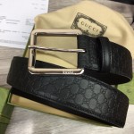 Gucci Signature belt with square buckle Black