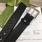 Gucci Signature belt with square buckle Black