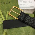 Gucci Signature belt with square buckle Black