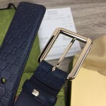 Gucci Signature belt with square buckle Blue