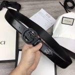 Gucci Smooth Leather with GG Belt Black