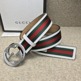 replica Gucci Stripe Leather Belt