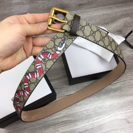 Replica Gucci GG belt with Kingsnake