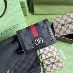 Gucci x Balenciaga The Hacker Project Card Case Wallet Black