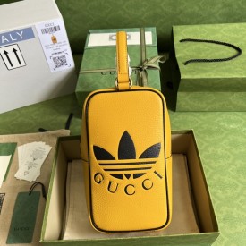 adidas x Gucci mini top handle bag Yellow