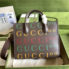 Gucci 100 large tote bag brown ‎676667