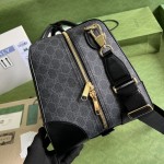 Gucci Duffle bag with Interlocking G ‎696014 Black