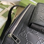 Gucci GG embossed belt bag black 645093