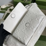 Gucci GG embossed belt bag white 645093