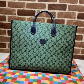 Gucci GG Multicolour large tote bag green 659980